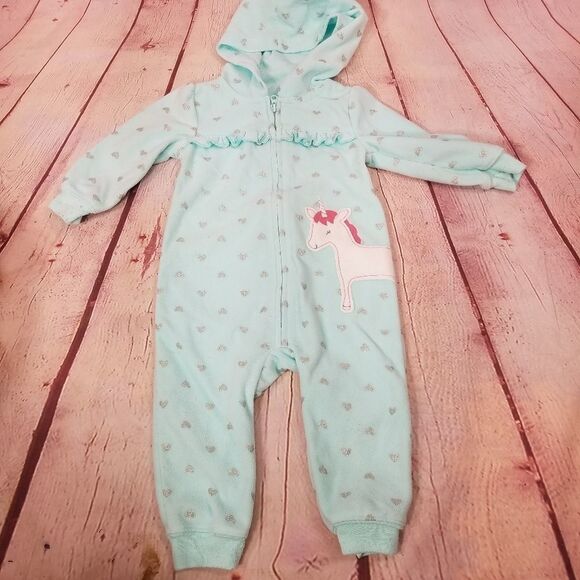 Carters unicorn onsie with hood 12 months - Picture 1 of 2